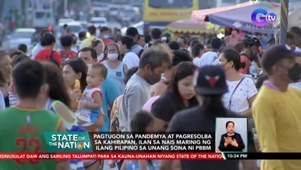 Download Video: Pagtugon sa pandemya at pagresolba sa kahirapan, ilan sa nais marinig ng ilang Pilipino sa unang SONA ni PBBM | SONA