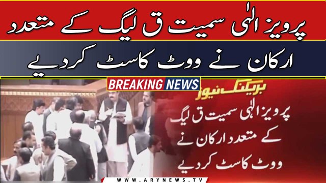 PML-Q MPAs cast vote in CM Punjab election
