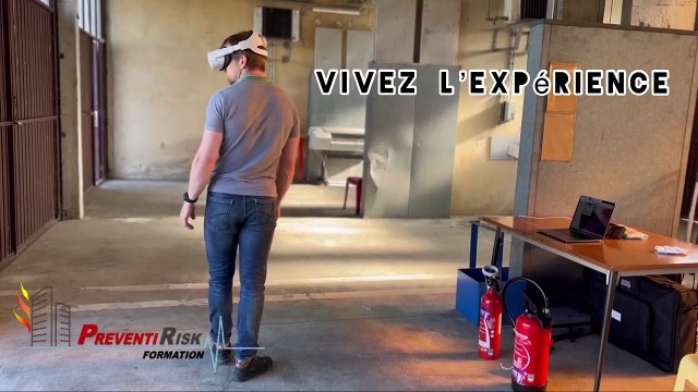 La journée sécurité avec la manipulation extincteur en réalité virtuelle totalement immersive