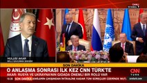 Dünyanın izlediği tahıl koridoru anlaşması sonrası Bakan Akar'dan CNN TÜRK'te önemli açıklamalar