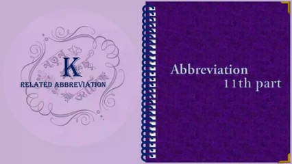 Full form for all competitive exams 11th part