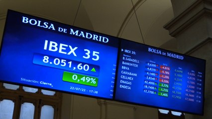 El Ibex 35 suma un 0,49 % y en la semana un 1,33 %