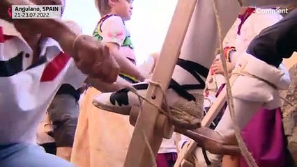 Whirling stilt dancers of Anguiano return after two-year pandemic break