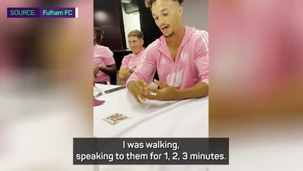 Robinson shocks Fulham team-mates with 'Jedi' mind card trick