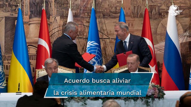 Ucrania y Rusia firman un acuerdo para desbloquear la exportación de cereales
