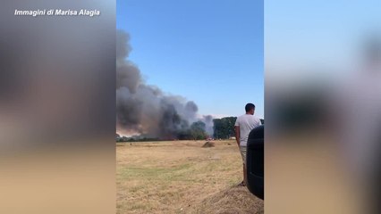 Download Video: Incendio tra Brianza e Varesotto, colonna di fumo nero