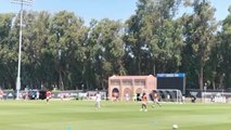 Entrenamiento del Real Madrid durante su gira en Estados Unidos