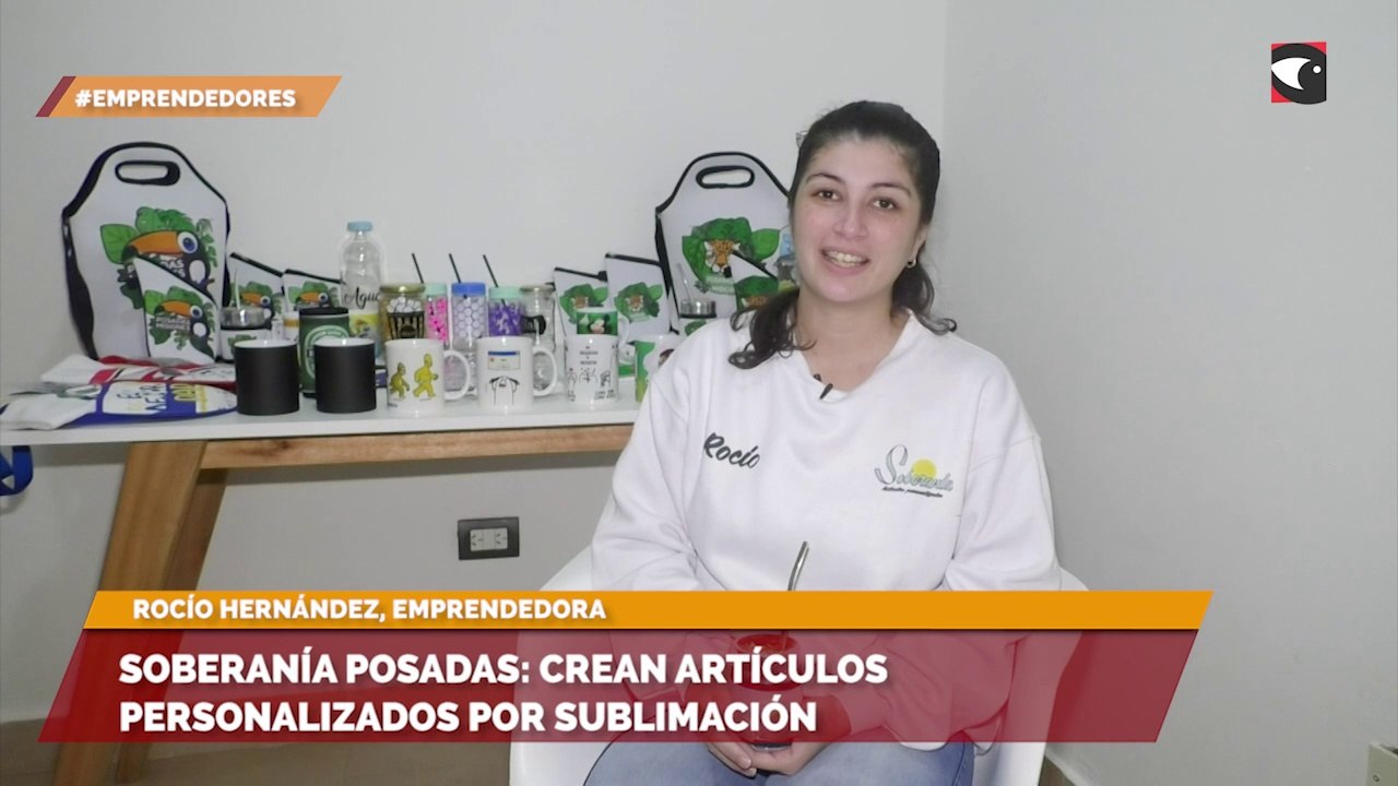 Soberanía Posadas crean artículos personalizados por sublimación