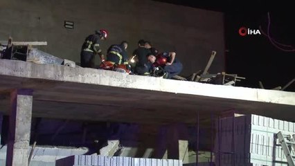 Şanlıurfa'da çöken inşaatın altında kalan 3 işçi kurtarıldı