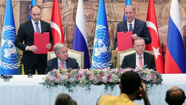 Ukrayna tahılının Karadeniz üzerinden ihracı için İstanbul'da imzalanan anlaşma dünya gündeminde