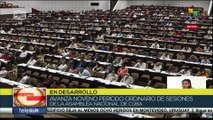 El Presidente de Cuba Miguel Díaz-Canel interviene en sesión del Parlamento