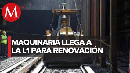 Inicia descenso de maquinaria en Línea 1 del Metro de CdMx para rehabilitación