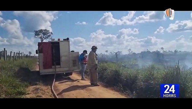 Puerto Maldonado: incendio consumió gran cantidad de bosques