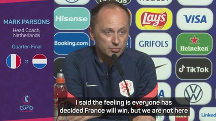 Parsons insists Netherlands written off ahead of France quarter-final