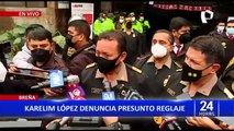 Karelim López: gral. Veliz descarta reglaje y dijo que vigilancia es parte de custodia personal