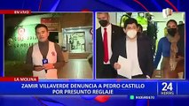 Zamir Villaverde denunció a Pedro Castillo por encubrimiento, reglaje y seguimiento