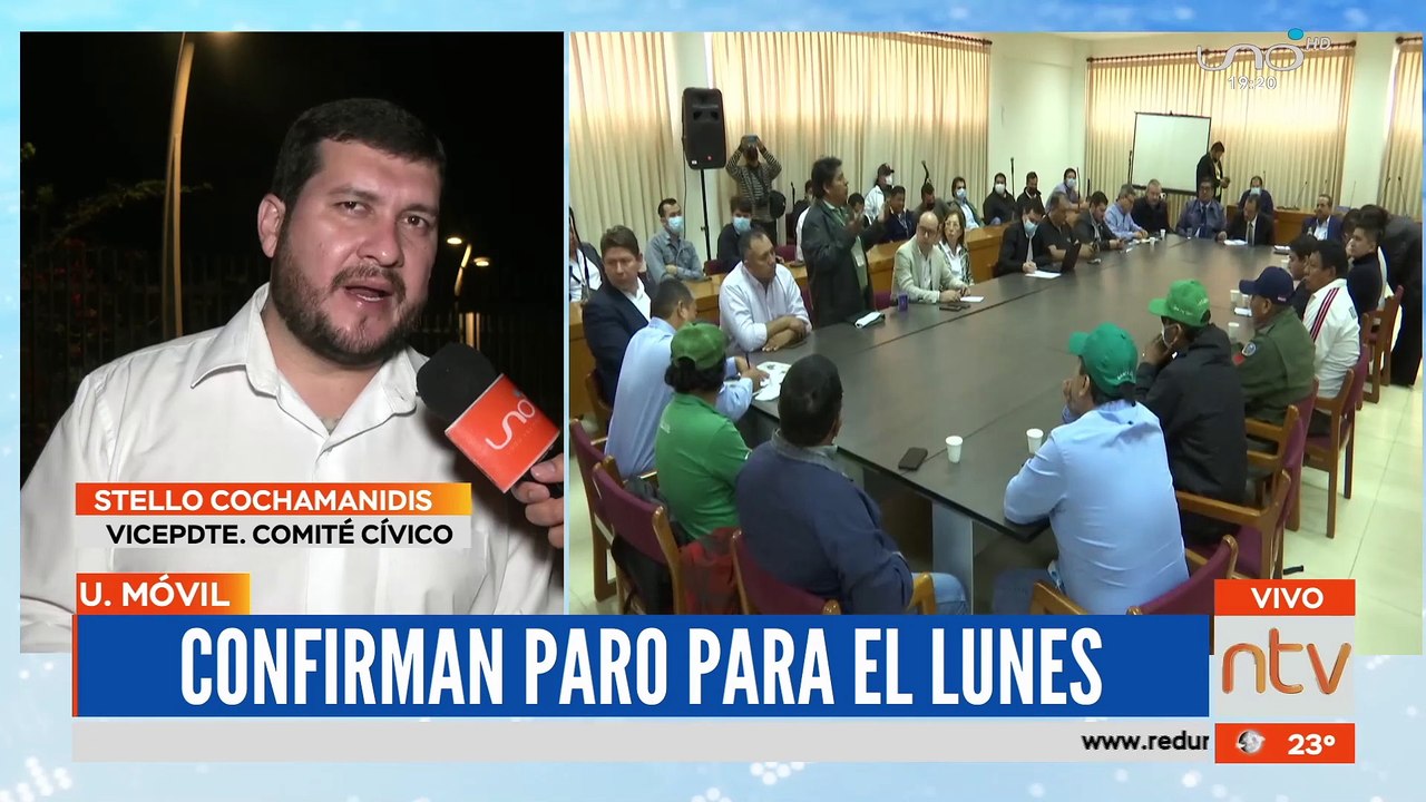Confirman paro cívico