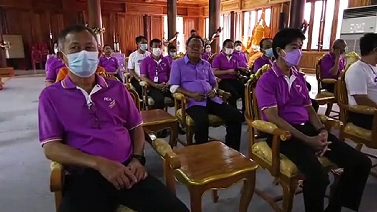 ศรีสะเกษ วัดไพรพัฒนาสว่างไสวด้วยน้ำใจของการไฟฟ้าส่วนภูมิภาค เขต 2 มอบเสาไฟฟ้า จำนวน 40 ต้น มูลค่าประมาณ 100,000 บาท
