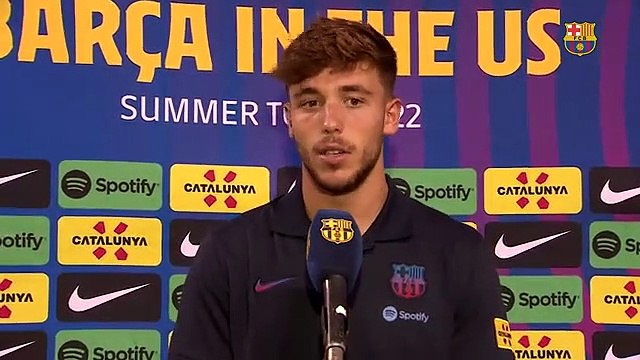 Nico González valora la gira de pretemporada en Estados Unidos / FCB