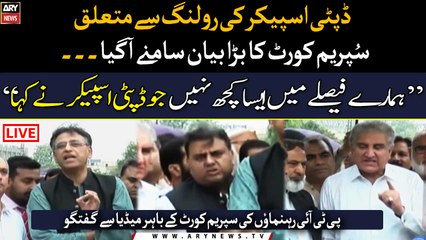 There is nothing In our judgment like what the Deputy Speaker said, Chief Justice