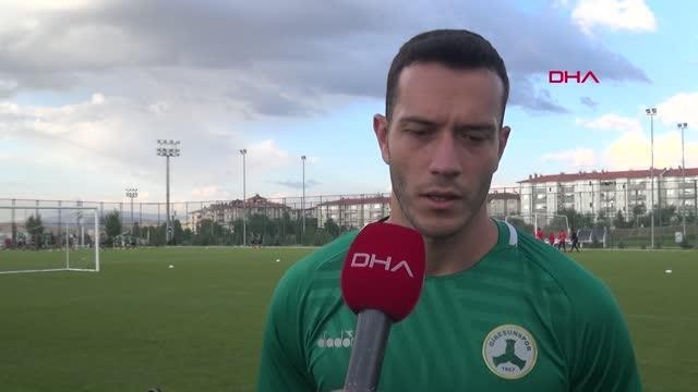 SPOR GZT Giresunspor kalecisi Onurcan Piri: Memleketimin formasını giymek çok değerli