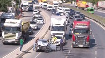 Şile otoyolunda zincirleme kaza: Trafik yoğunluğu oluştu