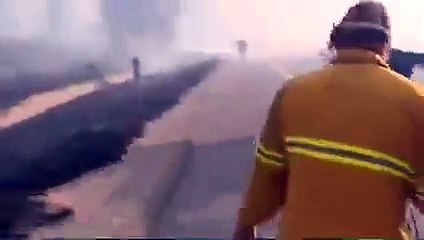 Ailesi için alevlerin arasına dalan at izleyenlerin içini ısıttı