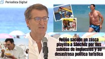 Alberto Núñez Feijóo (PP) sacude un zasca playero al socialista Sánchez por sus subidas de impuestos y su triste política turística