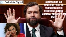 Espinosa de los Monteros (VOX) se cachondea de la mentirosa 'Chiqui' Montero, número 2 del PSOE y amiga de Sánchez