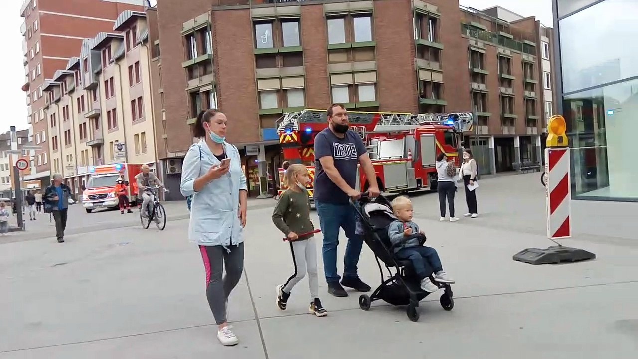 Feuerwehr in der Innenstadt