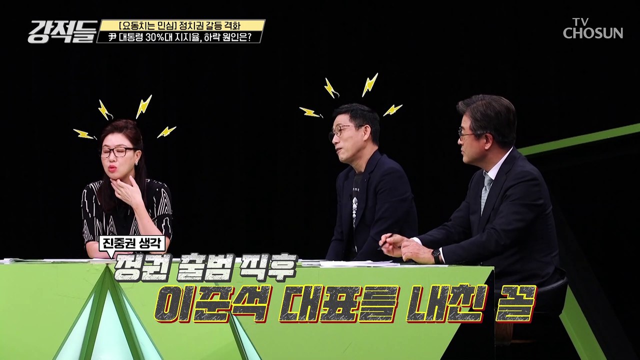 윤석열 대통령 지지율 하락세에 당권에만 관심이 있는 與 TV CHOSUN 220723 방송