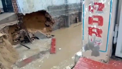 निर्माणाधीन बेसमेंट बना मुसीबत, पड़ोसी की दीवार टूटी, निगम ने थमाया नोटिस