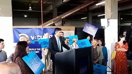 Rishi Sunak makes a speech in Grantham as part of his campaign to become the next Prime Minister