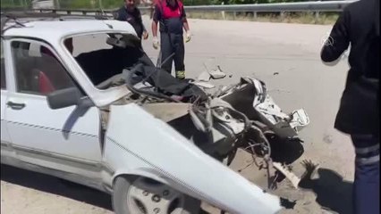 Tırla çarpışan otomobilin sürücüsü öldü