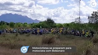Motociclistas se preparam para motociata com Bolsonaro