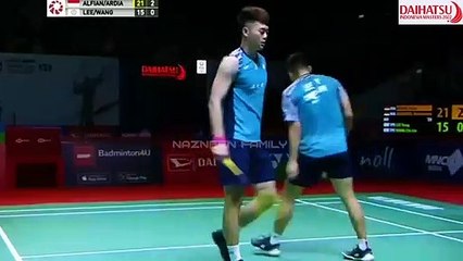 Laga seru Fajar Alfian_Muhammad Rian Ardianto vs Lee Yang_Wang Chi-lin di Indonesia Masters 2022