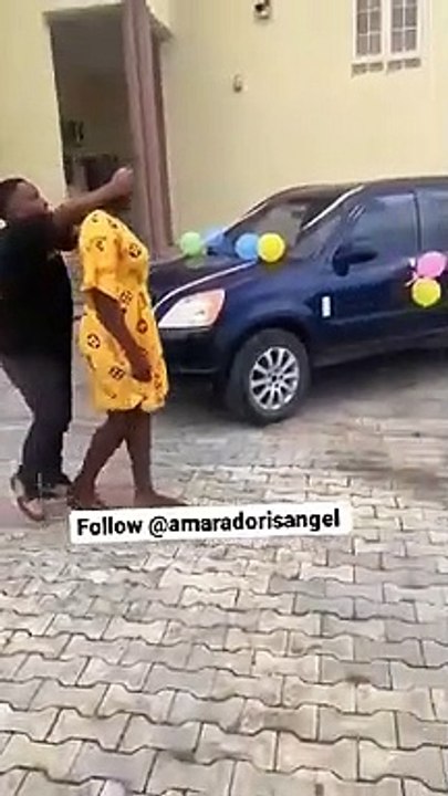 "C'est quelle voiture ?" Cette fille déteste le cadeau d'anniversaire de son homme, regardez (vidéo)