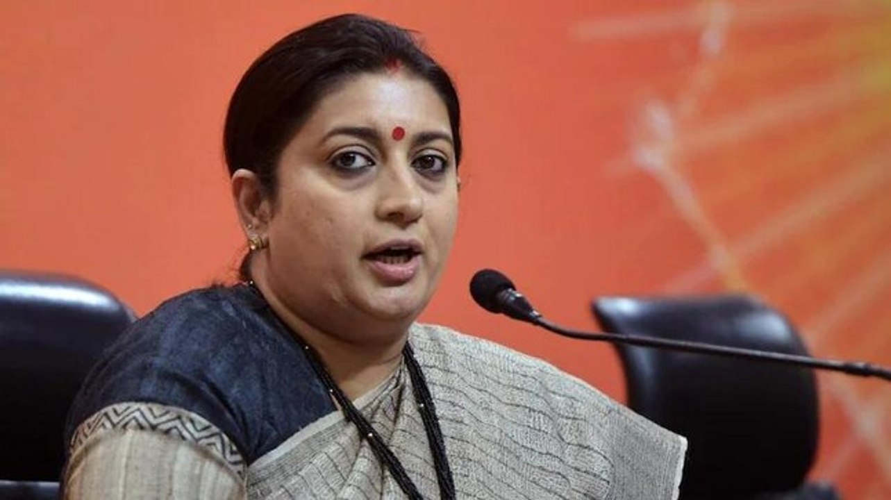 Smriti Irani slams Congress for alleging daught...