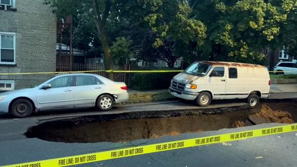 Van Falls Into Sinkhole in Bronx Neighborhood