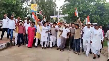 ईडी की पूछताछ के विरोध में कांग्रेस ने किया प्रदर्शन