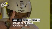 Départ de Pogačar / Pogačar starts - Étape 20 / Stage 20 - #TDF2022