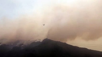 Un hidroavión del Ejército del Aire se suma a las labores de extinción