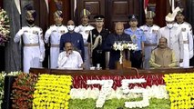 Om Birla, MPs bid farewell to outgoing President Ram Nath Kovind | Watch