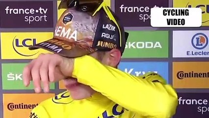 Jonas Vingegaard In Tears After Winning 2022 Tour de France