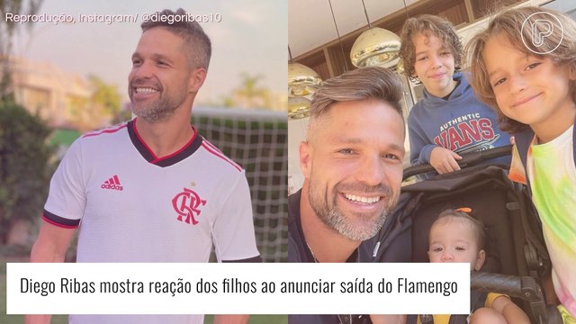 Diego Ribas mostra reação surpreendente dos filhos ao avisar que vai sair do Flamengo. Vídeo!