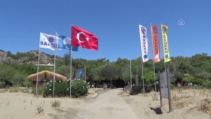 Kum zambaklarıyla ünlü halk plajına "Caretta Dostu Plaj" unvanı verildi