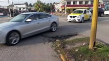 Abren zanja en plena Av. Prisciliano Sánchez sin terminar | CPS Noticias Puerto Vallarta