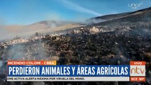 Familiares de la comunidad de Colomi piden ayuda económica para los afectados por los incendios.