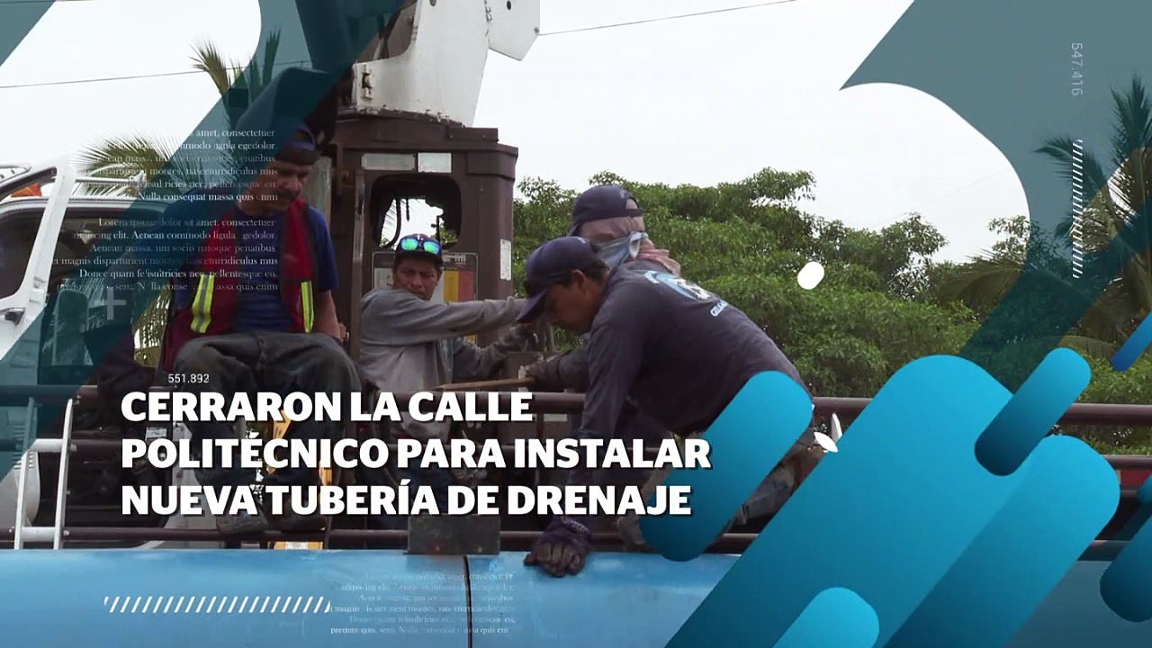 Cierran calle Politécnico para instalar tubería...