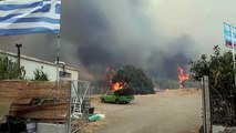 Centenas de pessoas retiradas da ilha grega de Lesbos por incêndio